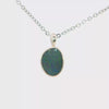 Australian Doublet Opal Pendant set in 925 Sterling Silver - Multicolour