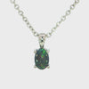 Triplet Opal Pendant set in Stainless Steel - Multicolour