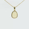 Light Opal Pendant in 9K Yellow Gold - Multicolour