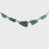 Black Opal Necklace In 925 Sterling Silver - Green-Blue