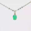Australian Doublet Opal Pendant set in 925 Sterling Silver - Multicolour