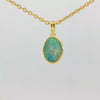 Australian Doublet Opal Pendant in Gold Plated Sterling Silver - Multicolour