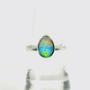 Doublet Opal Ring in 925 Sterling Silver - Multicolour