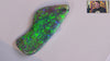Video of a Multicoloured opal stone on a white background