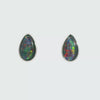 Triplet Opal Earrings in 925 Sterling Silver - Multicolour