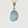 Doublet Opal Pendant in 925 Sterling Silver - Multicolour