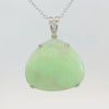 Australian Light Opal Pendant in 925 Sterling Silver - Green-Blue