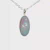 Australian Doublet Opal Pendant set in 925 Sterling Silver - Multicolour