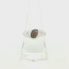 Freeform Boulder Opal Ring set in 925 Sterling Silver - Multicolour
