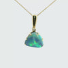 Doublet Opal Pendant in 9K Yellow Gold - Multicolour