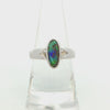 Boulder Opal Ring set in 925 Sterling Silver - Green-Blue