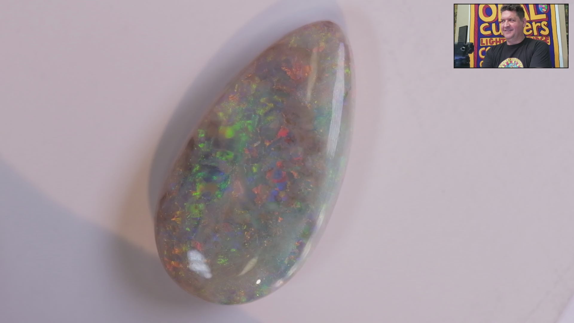 Video of a Multicoloured opal stone