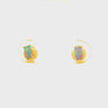 Boulder Opal Earrings set in Gold Plated Sterling Silver