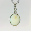 Light Opal Pendant in 925 Sterling Silver - Multicolour