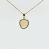 Light Opal Pendant in 9K Yellow Gold - Multicolour