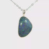 Australian Doublet Opal set in 925 Sterling Silver - Multicolour