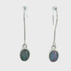 Triplet Opal Earrings in Stainless Steel - Multicolour
