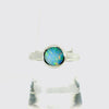 Doublet Opal Ring in 925 Sterling Silver - Multicolour