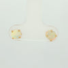 Australian Light Opal Earrings in 14K Yellow Gold - Multicolour