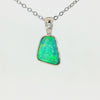 Australian Doublet Opal Pendant set in 925 Sterling Silver - Multicolour