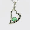 Doublet Opal Pendant in 925 Sterling Silver - Multicolour