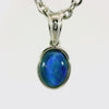 Triplet Opal Pendant in 925 Sterling Silver - Green-Blue