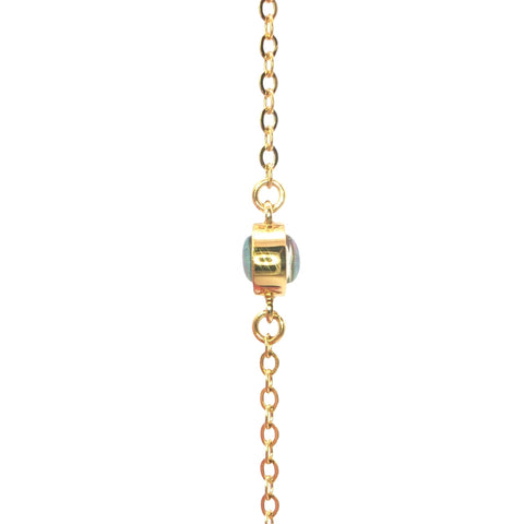 Triplet Opal Bracelet in Gold Plated Stainless Steel - Australian Opal Cutters and Pearl Divers