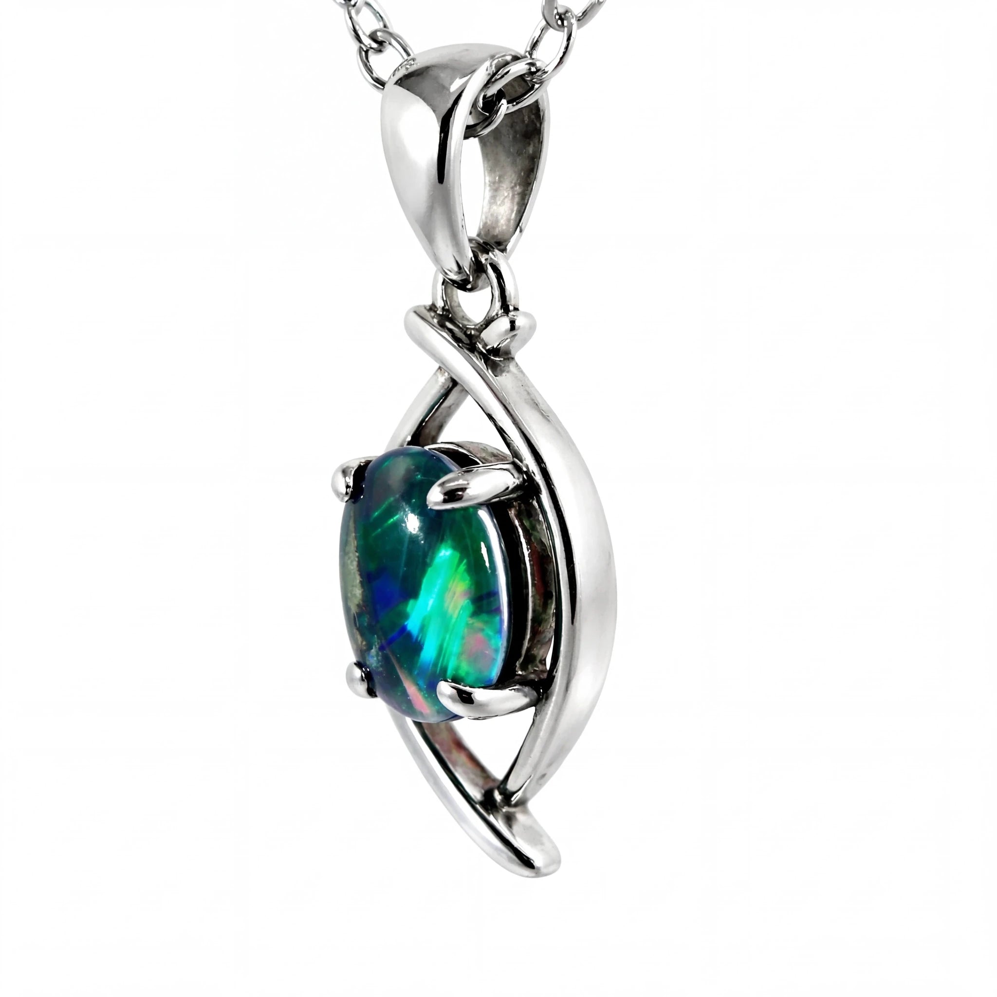 Triplet Opal Pendant in 925 Sterling Silver - Australian Opal Cutters and Pearl Divers