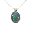 Triplet Opal Pendant set in 925 Sterling Silver - Multicolour - Australian Opal Cutters and Pearl Divers