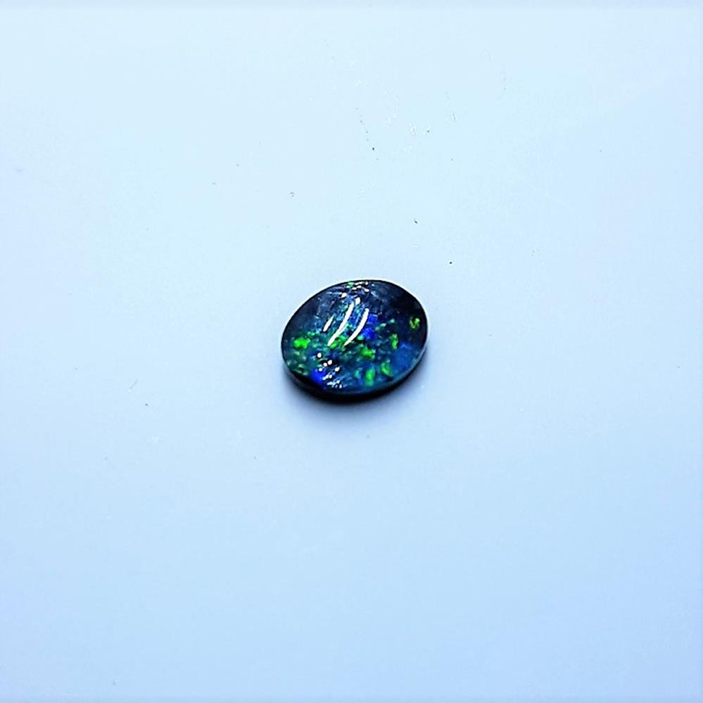 Australian Black Opal Loose (Unset ) 0.4 ct. 6x5mm