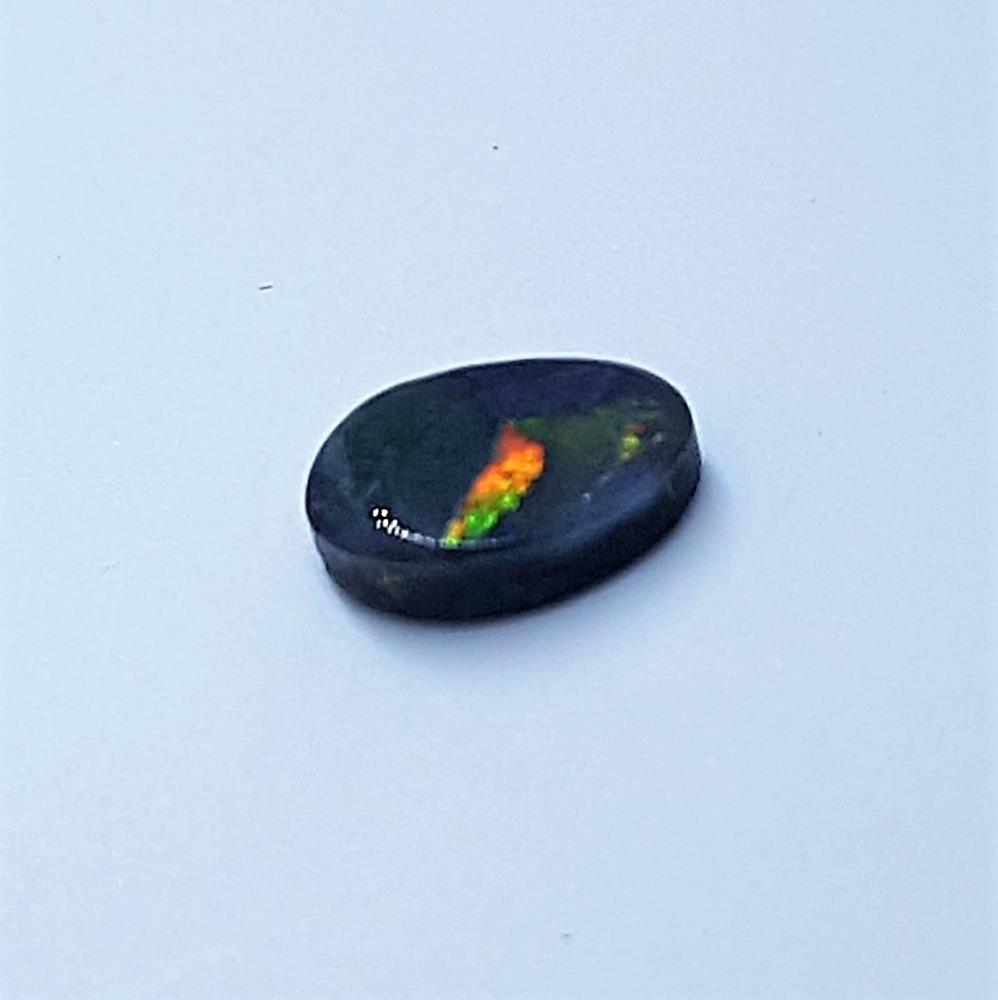 Australian Black Opal Loose (Unset ) 0.3 ct. 6x4mm