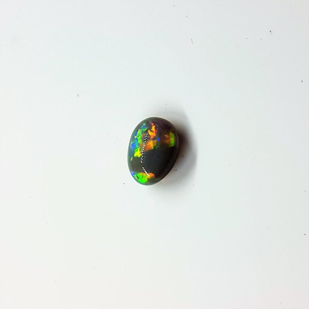 Australian Black Opal Loose (Unset ) 0.8 ct. 7x5mm