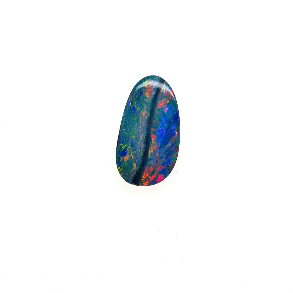 Australian Opal Doublet 3.11 Carat Loose ( Un - Set) Gemstone