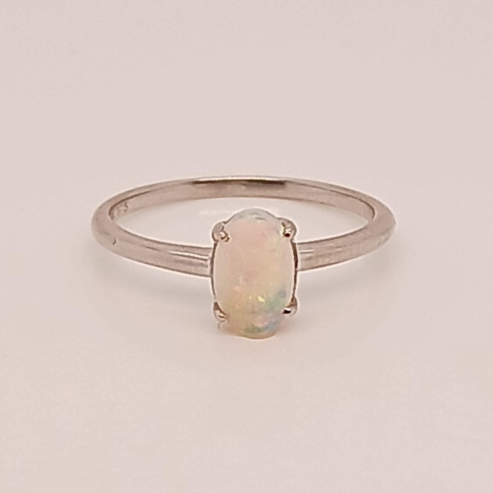 Australian Light Opal Ring set in 9K gold