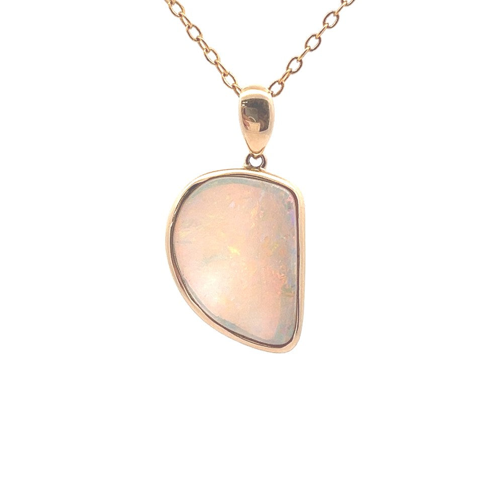 Australian Opal Pendant set in solid Gold