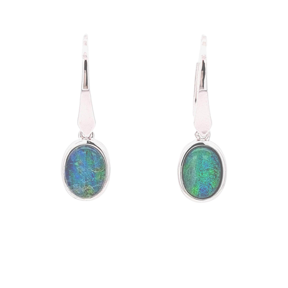 Triplet Opal Earring set in 925 Sterling Silver