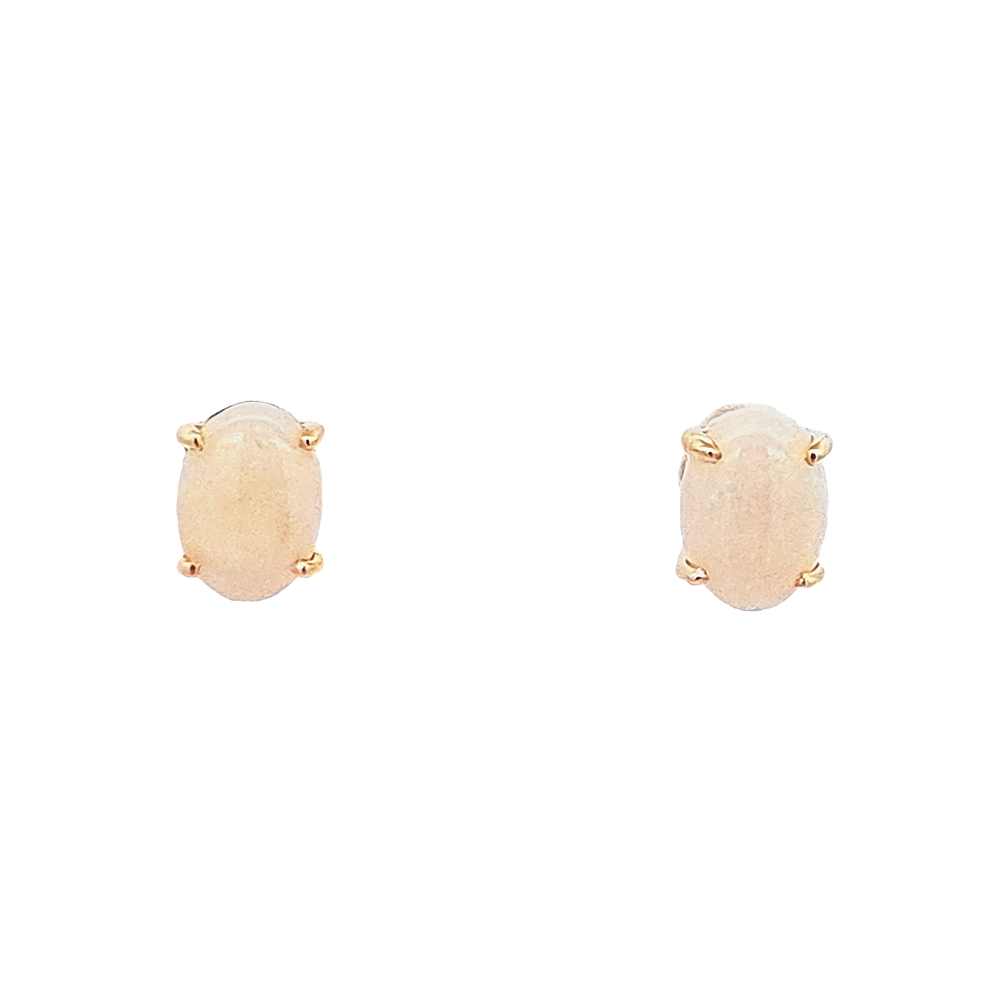 Light Opal Claw Earrings